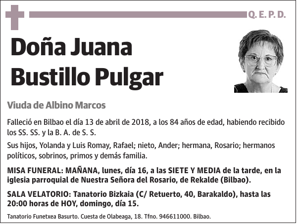 Juana Bustillo Pulgar