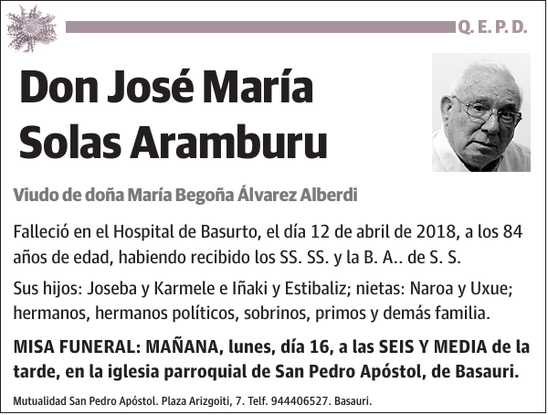 José María Solas Aramburu