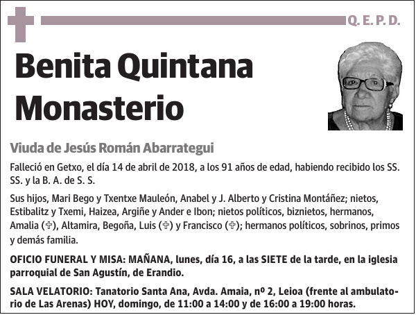 Benita Quintana Monasterio