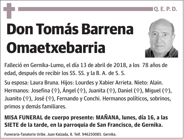 Tomás Barrena Omaetxebarria