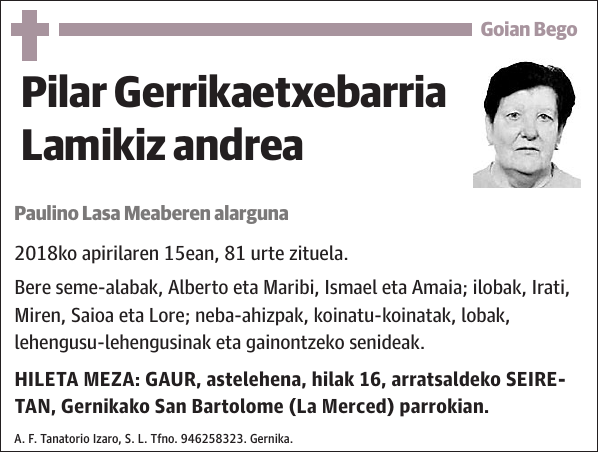 Pilar Gerrikaetxebarria Lamikiz