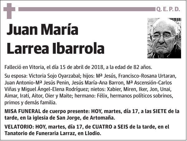 Juan María Larrea Ibarrola