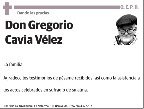 Gregorio Cavia Vélez