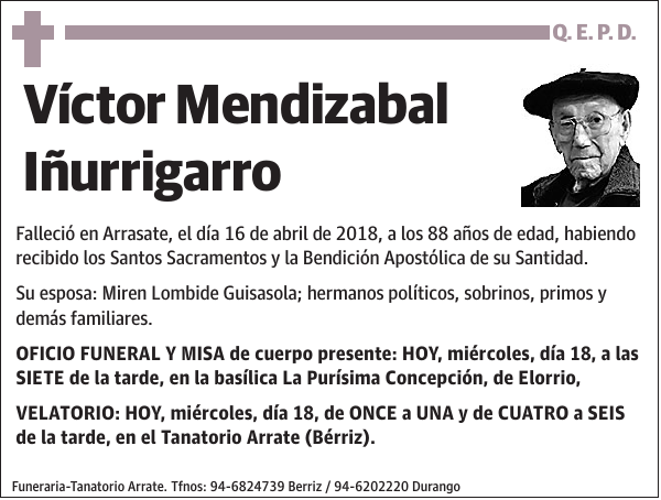 Víctor Mendizabal Iñurrigarro