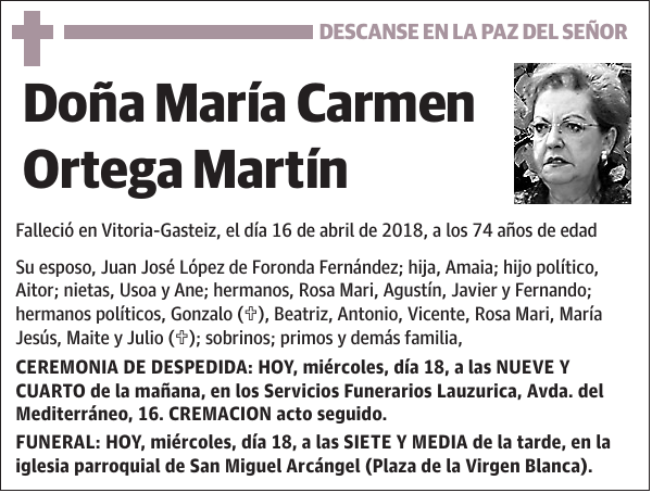 María Carmen Ortega Martín