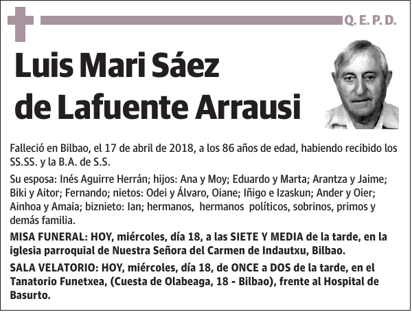 Luis Mari Sáez de Lafuente Arrausi