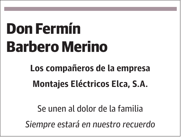 Fermín Barbero Merino