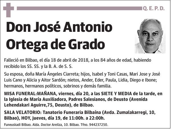 José Antonio Ortega de Grado