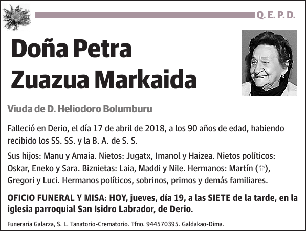 Petra Zuazua Markaida