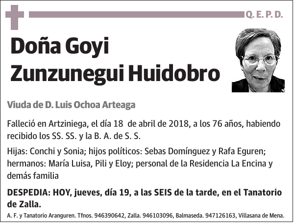 Goyi Zunzunegui Huidobro