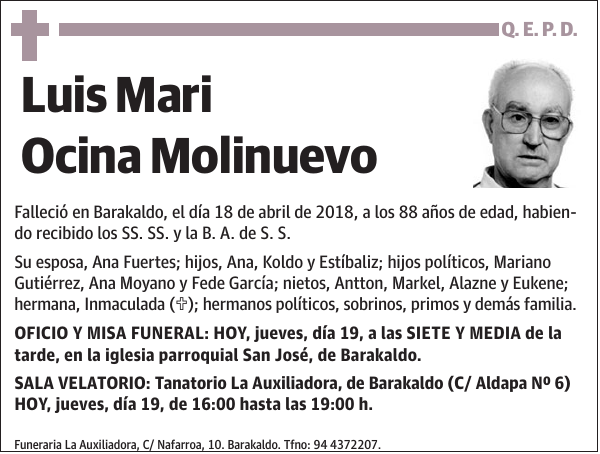 Luis Mari Ocina Molinuevo