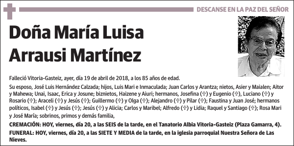 María Luisa Arrausi Martínez