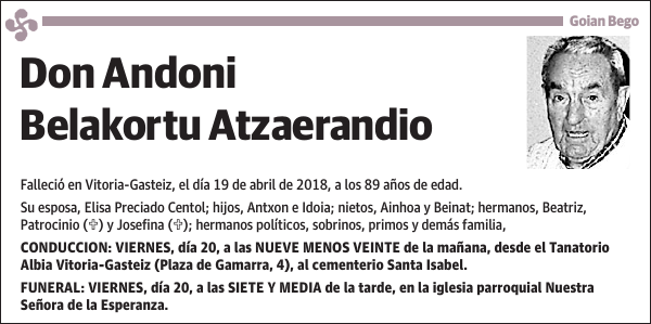 Andoni Belakortu Atzaerandio