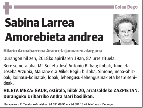 Sabina Larrea Amorebieta