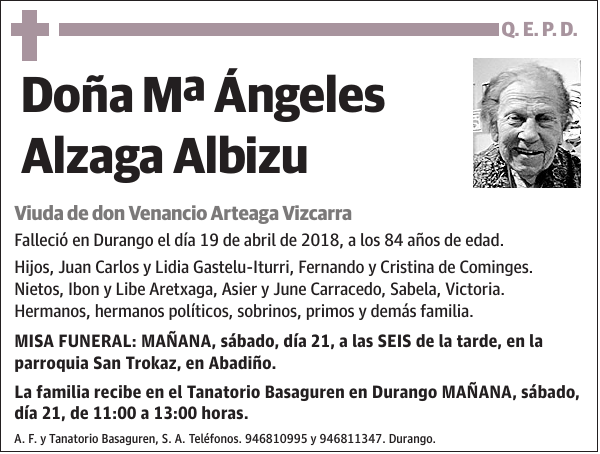 Mª Ángeles Alzaga Albizu