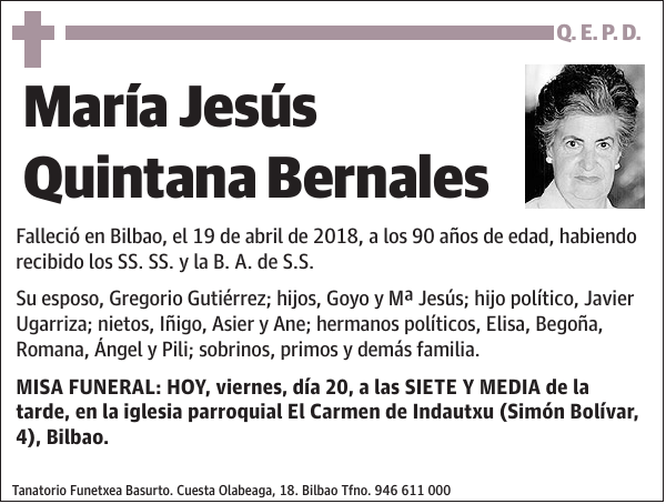 María Jesús Quintana Bernales