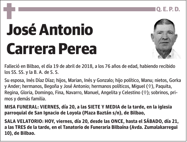 José Antonio Carrera Perea