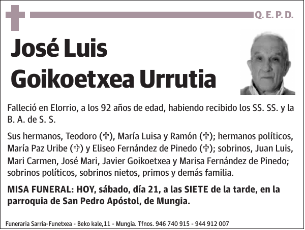 José Luis Goikoetxea Urrutia