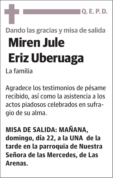 Miren Jule Eriz Uberuaga