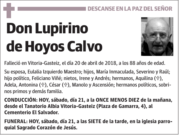 Lupirino de Hoyos Calvo