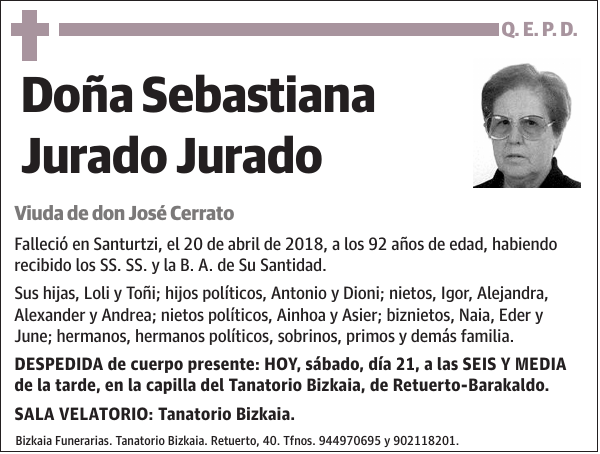 Sebastiana Jurado Jurado