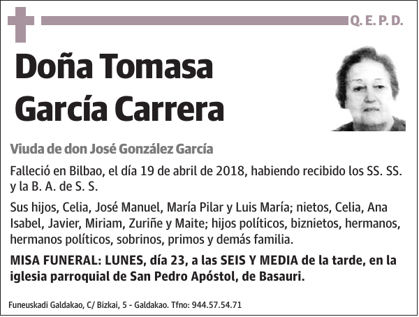 Tomasa García Carrera