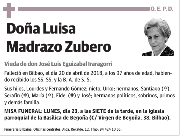 Luisa Madrazo Zubero