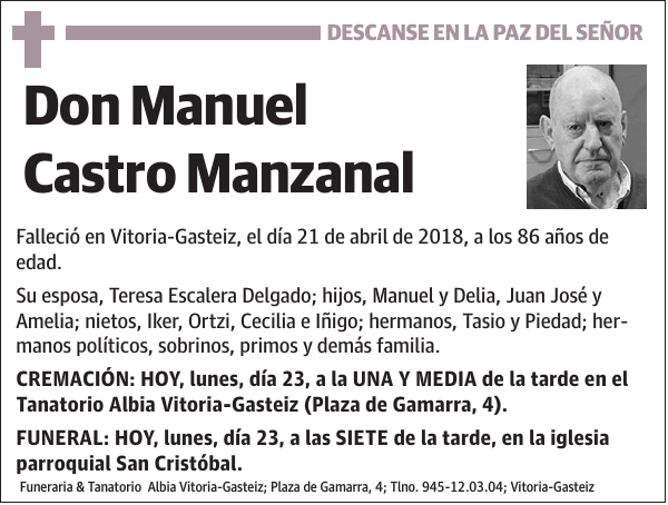 Manuel Castro Manzanal