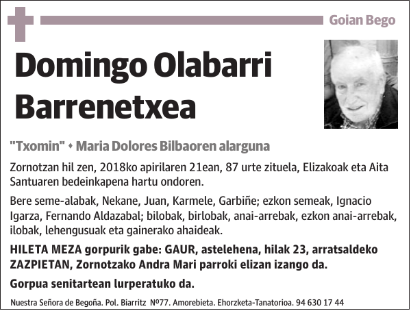 Domingo Olabarri Barrenetxea