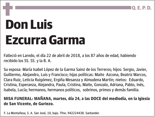 Luis Ezcurra Garma