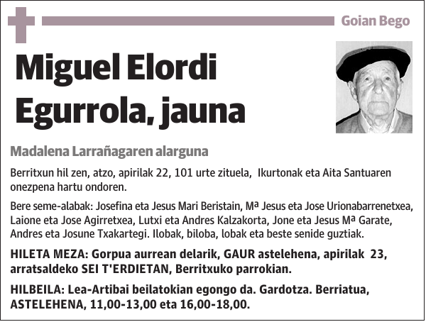 Miguel Elordi Egurrola