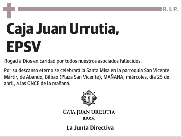 Caja Juan Urrutia, EPSV