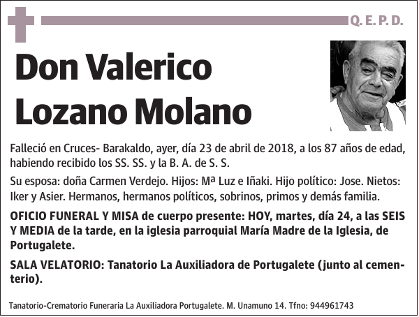 Valerico Lozano Molano