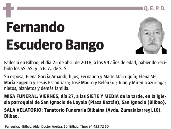 Fernando Escudero Bango