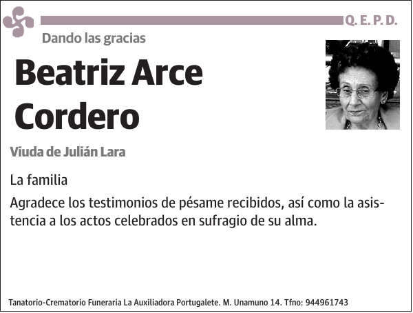 Beatriz Arce Cordero