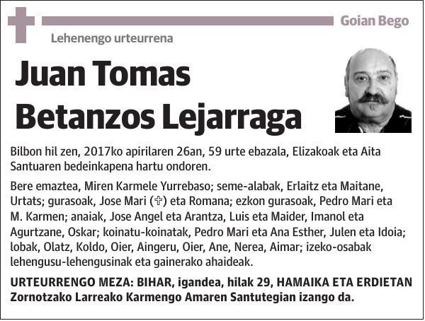 Juan Tomas Betanzos Lejarraga