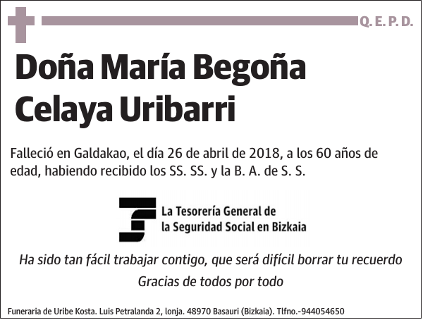 María Begoña Celaya Uribarri