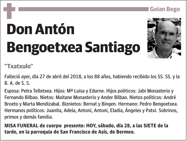 Antón Bengoetxea Santiago