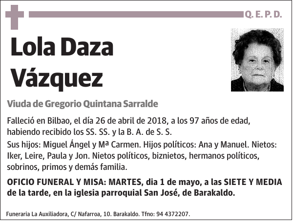 Lola Daza Vázquez