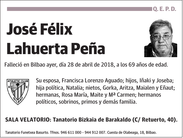 José Félix Lahuerta Peña