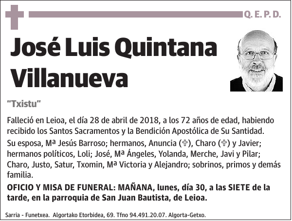 José Luis Quintana Villanueva