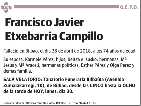 Francisco Javier Etxebarria Campillo