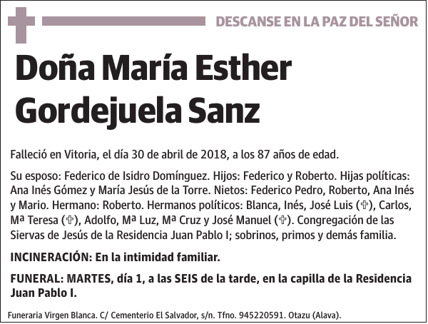 María Esther Gordejuela Sanz