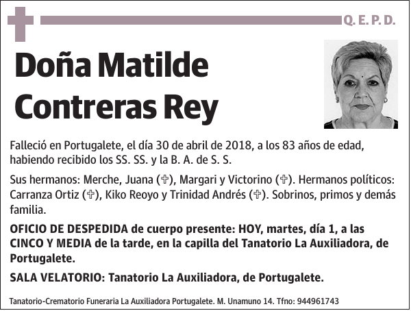 Matilde Contreras Rey