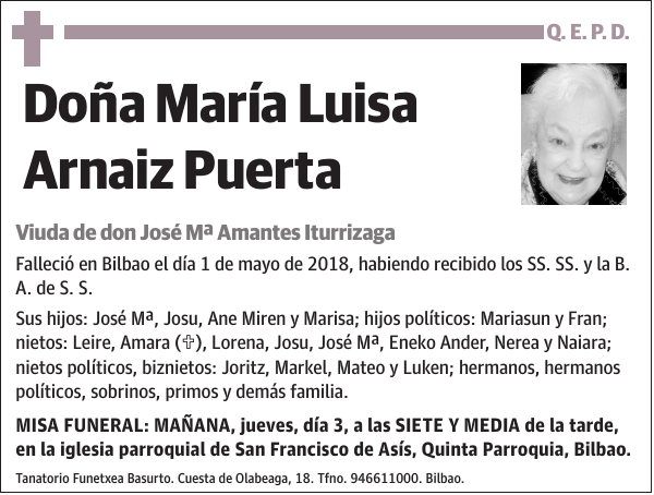 María Luisa Arnaiz Puerta