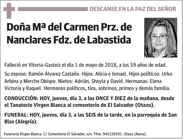 Mª del Carmen Prz. de Nanclares Fdz. de Labastida