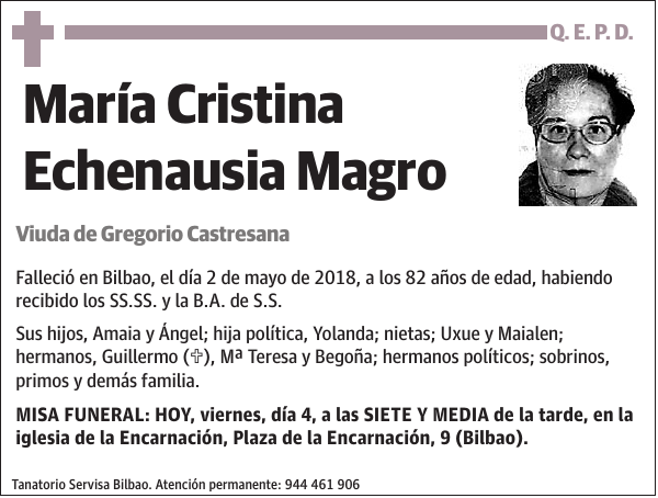 María Cristina Echenausia Magro