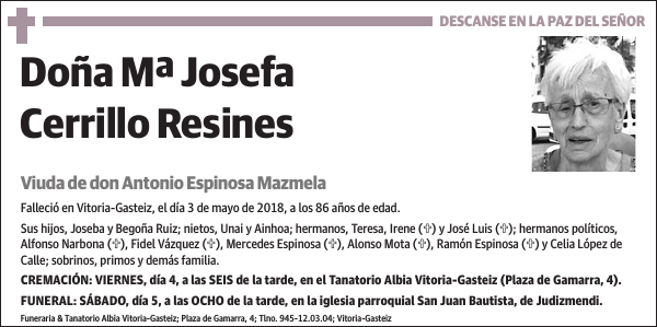 Mª Josefa Cerrillo Resines