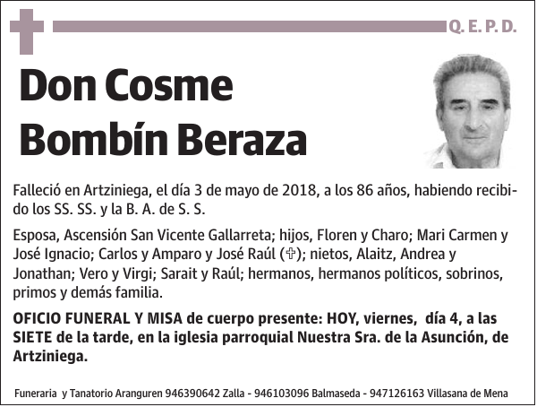 Cosme Bombín Beraza