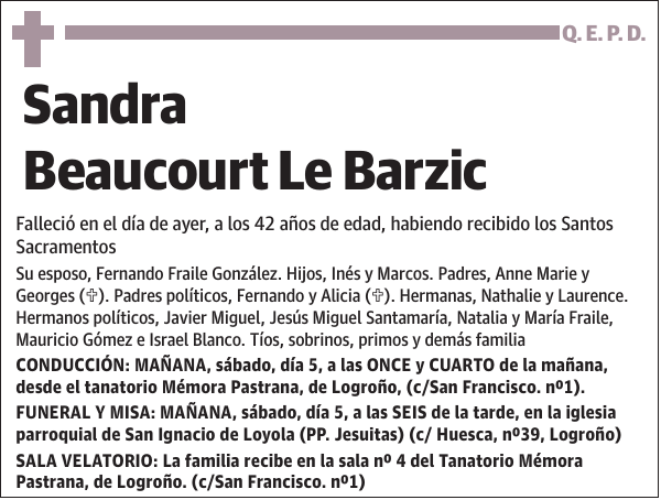 Sandra Beaucourt Le Barzic